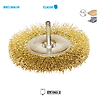 Brosse circulaire fil laiton ondulé Classic image 0