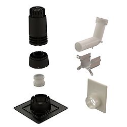 Kit 2 en1 Renolux Condensation Ø 80/125mm pour installation en entrées murale ou plafond image