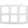 Plaque de finition polycarbonate - 2x3 postes - ESPRIT image 1