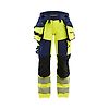 Pantalon de travail stretch 4D haute visibilité femme 7022 - Jaune/Marine image 0
