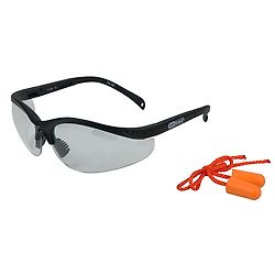 Lunettes de protection - Transparente avec bouchons d'oreille  image