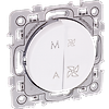 Interrupteur VMC 2 vitesses + interrupteur marche arret blanc - SQUARE image 0