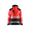Veste de travail hardshell haute visibilité 4435 - Rouge/Noir image 0