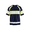 T-shirt de travail haute visibilité anti-UV 3337 - Marine/Jaune fluo image 0