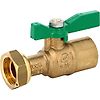 Robinet compteur NF DN15 droit - manette verte - Série 641 image 0