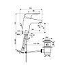 Mitigeur lavabo Okyris - chrome - C3 image 1