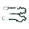 Longe à absorbeur sangle élastique avec énergie d'absorbeur intégré et 2 connecteurs aluminium ouverture 60mm image 0