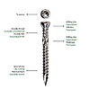 Vis terrasse double filet - Empreinte Torx - Inox A2 image 1
