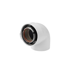 Coude 90° Ø 60/100mm alu/PVC image