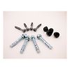 Kit de fixation pour pieds de poteaux noirs FIX PB image 1