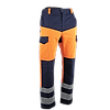 Pantalon de travail multirisque HV GALAXIE - ORANGE FLUO/MARINE image 0