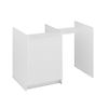 Meuble pour cuisinette blanc 1 porte et réservation pour réfrigérateur image 0