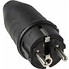 FICHE DE CHANTIER MALE RENFORCEE CAOUTCHOUC 2P+T/16A/250V CAPACITE 3X2,5MM2 IP44 image 0