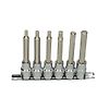 Rail de 6 douilles tournevis 6 pans, L.110 mm - 1/2'' - 5 à 12 mm image 0