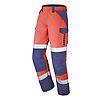 PANTALON ESCORIAL ROUGE FLUO/BLEU MARINE image 5