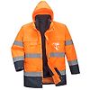 Parka haute visibilité 3 en 1 Orange/Marine image 3