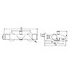 Mitigeur thermostatique bain douche Dali - chrome image 1