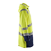 Veste de pluie haute visibilité niveau 1 4324 - Jaune fluo/Marine image 2