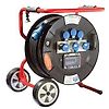 ENROULEUR MAMMOUTH  ROULANT 3,6kW H07RN-F 3G2,5 3 PRISES NF + 3 PRISES CEI 1PNT/16A/230V IP44 image 0