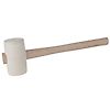 Maillet caoutchouc avec tête blanche, 270g image 0