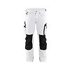 Pantalon de travail stretch pour peintre 4D 1089 - Blanc/Gris foncé image 0