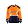 Sweat de travail haute visibilité 3541 - Orange fluo/Marine image 0
