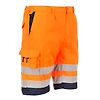 Short en poly-coton léger haute visibilité Orange/Marine image 4