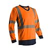 T-shirt de travail manches longues haute visibilité SUNO - Orange Fluo image 2