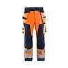 Pantalon de travail softshell haute visibilité 1567 - Orange fluo/Marine image 0