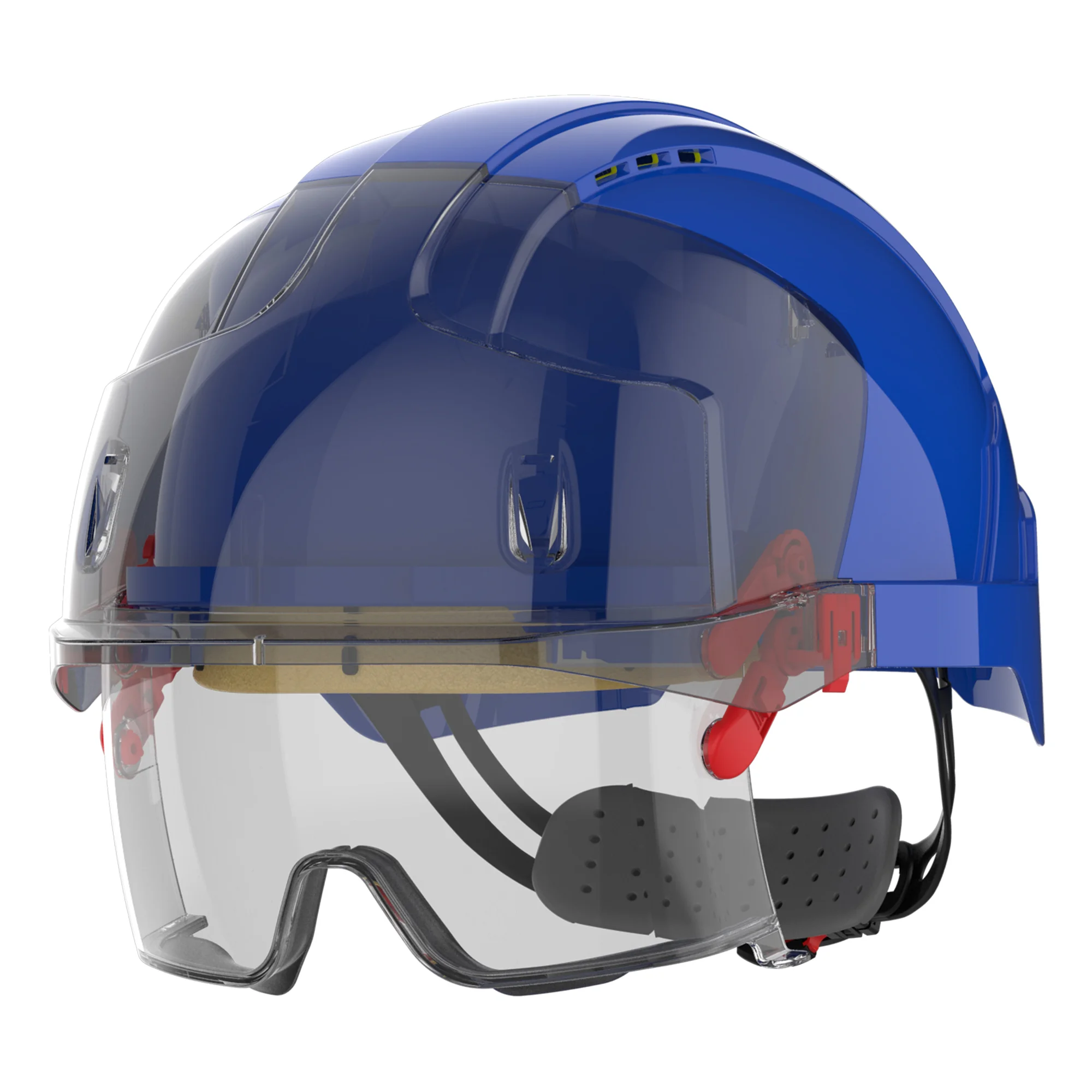 Casque De Sécurité JSP EVO3 Revolution – Ventilé, Cliquet Roue, Bleu – Protection Industrielle Top