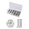 Assortiment d'écrous borgnes en inox x150 image 0