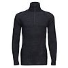 Top en laine mérinos 1/4 Zip Noir image 4