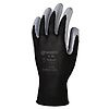 Lot de 6 paires de gants Manutention polyester noir enduit nitrile gris image 0