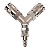 Raccord pneumatique Y pour connecter 2 outils pneumatiques image 0