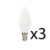 Lot 3 Ampoules LED E14 - C37 - 4,9W - 470lm - 2700K image 0