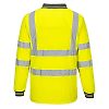 Polo HV Manches Longues Jaune image 1