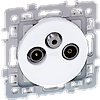 Prise TV-FM-SAT SILVER - SQUARE image 0