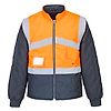 Gilet Hivis Bicolore Reversible Orange/Marine image 1