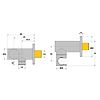 Support douchette murale orientable ronde image 1