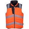 Bodywarmer réversible haute visibilité PW3 Orange/Noir image 1