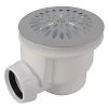 Bonde receveur de douche plastique à grille inox - Ø90 image 0
