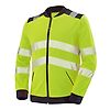 SWEAT ZIPPE VALLOUISE JAUNE FLUO/NOIR image 1