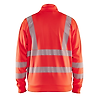Sweat de travail zippé haute visibilité 3563 - Rouge fluo image 1