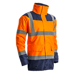 Parka de travail d'hiver haute visibilité KETA - Orange Fluo image