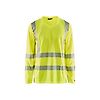 T-shirt de travail manches longues col V haute visibilité anti-UV 3385 - Jaune fluo image 0