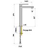 Mitigeur de lavabo réhaussé DAX slim image 1