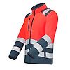VESTE POLAIRE HV VENY ROUGE FLUO/NAVY image 2