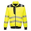 Sweatshirt Zippé PW3 Hi-Vis Jaune/Noir image 6