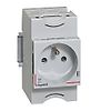 Prise de courant modulaire 10A à 16A 250V - 2P+T à éclips - 2,5 modules image 0