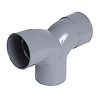 Coude PVC Vidange double parallèle 90° Mâle-Femelle image 0
